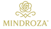 MINDROZA logo featuring an elegant rose design, in gold color, representing quality and beauty.